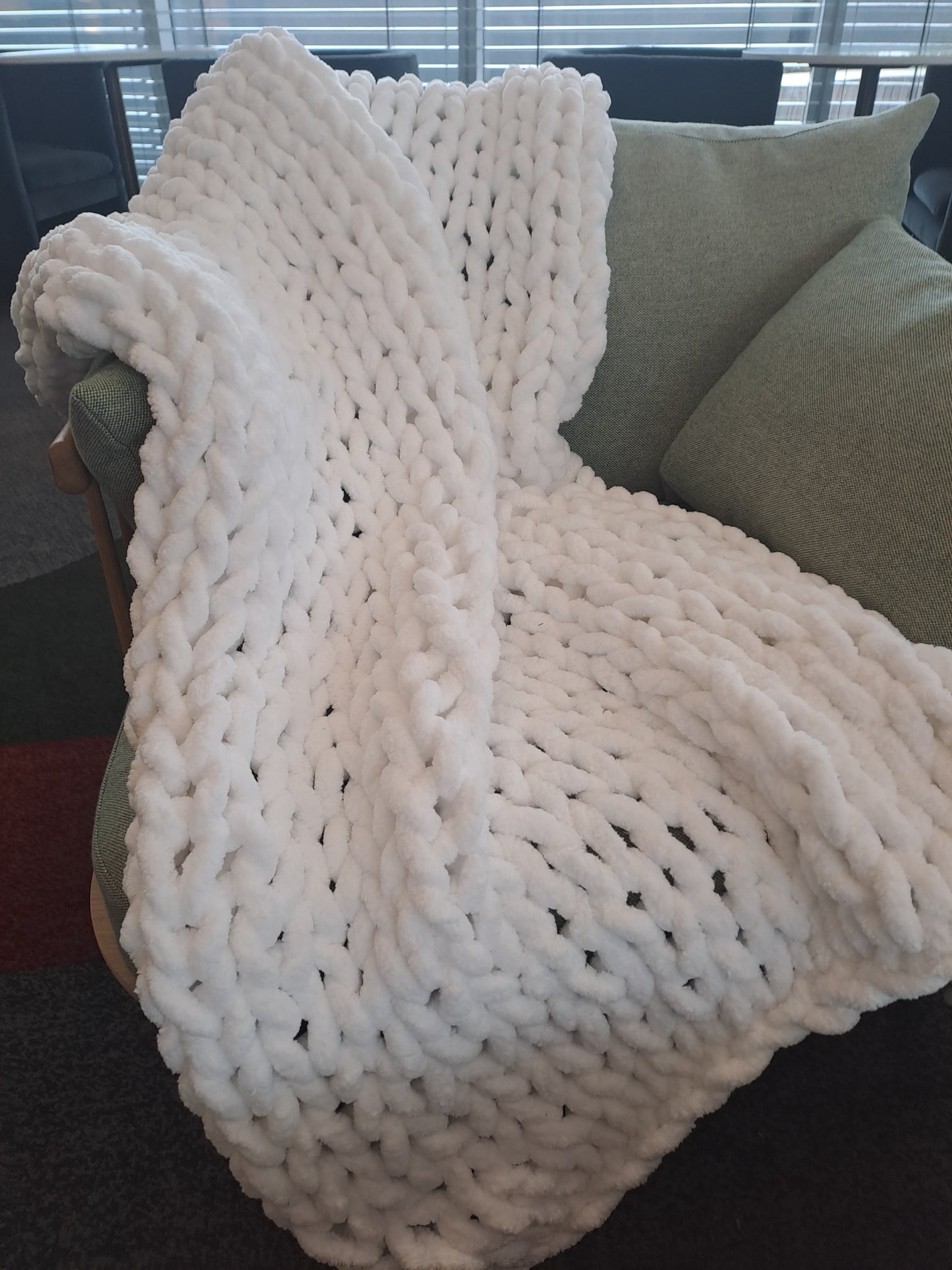 Luxurious Chunky Knitted Blanket, Custom made for You.