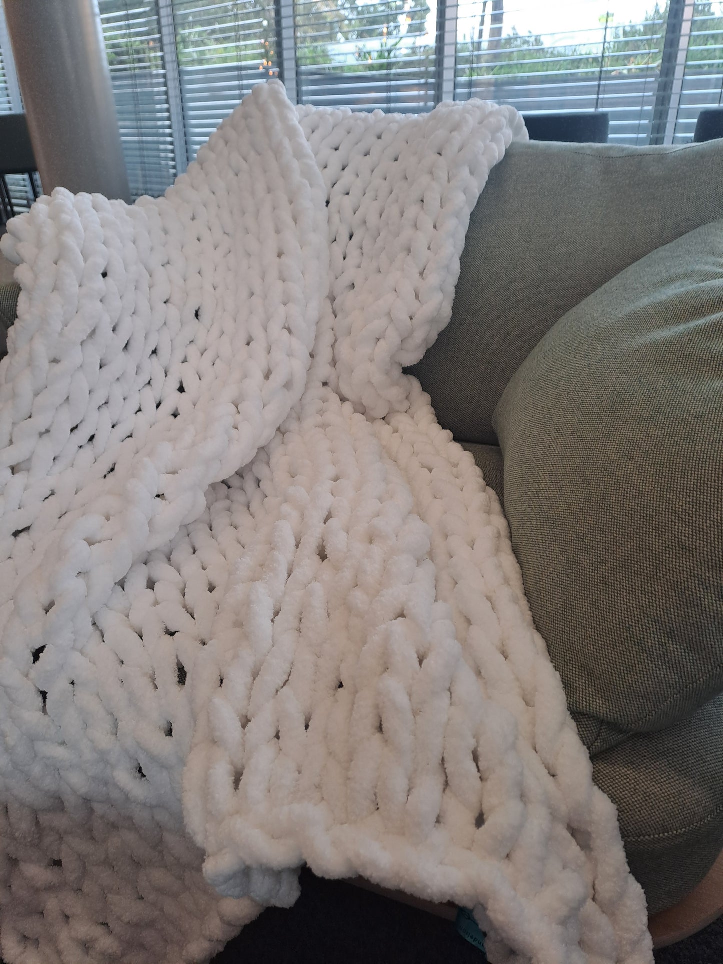 Luxurious Chunky Knitted Blanket, Custom made for You.