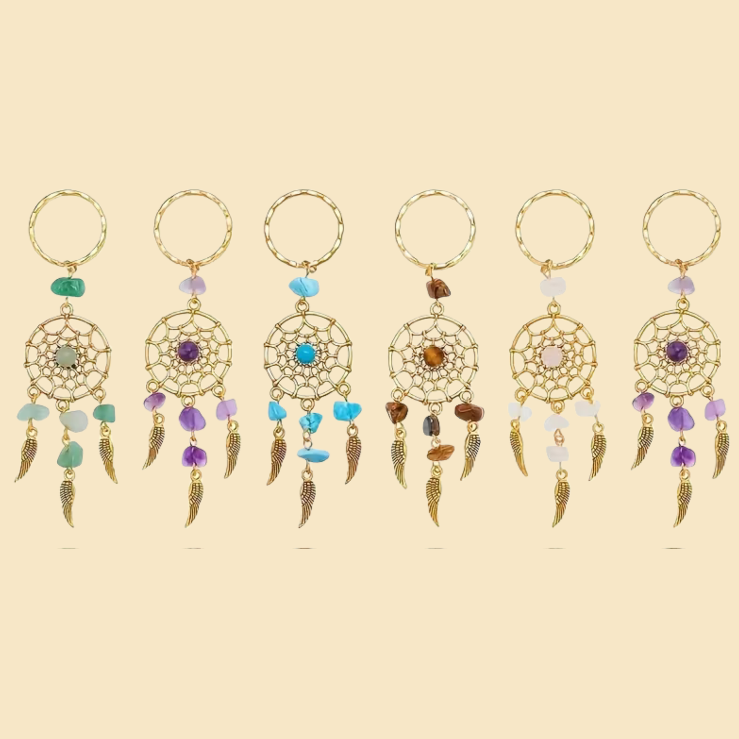 Gemstone Pendant Keychain – Pocket-Sized Magic