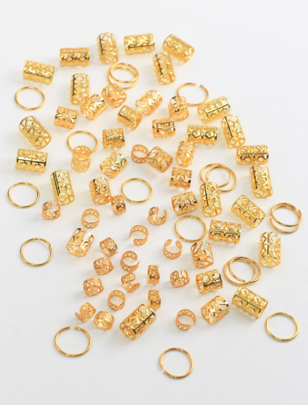 Mixed Gold Hair Clips – Boho Glam for Every Strand