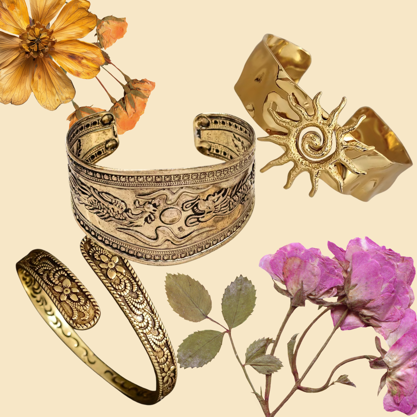 Chunky Boho Copper Bangles – Bold & Earthy Statement