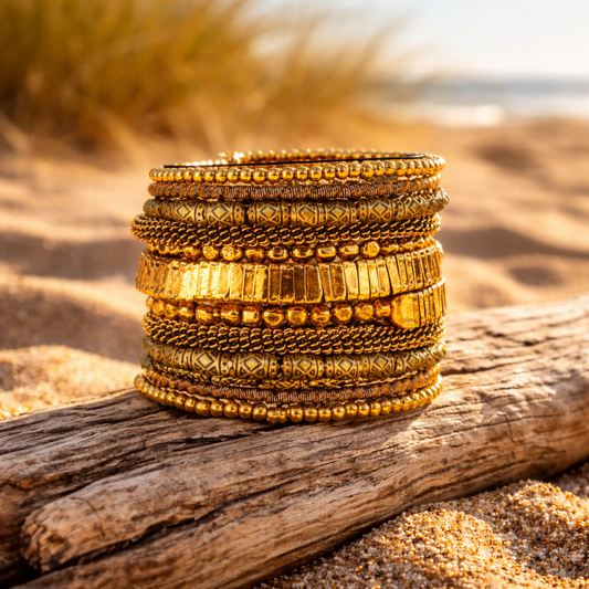 Retro Boho Multilayer Wrap Bracelet – Layered Soul Style