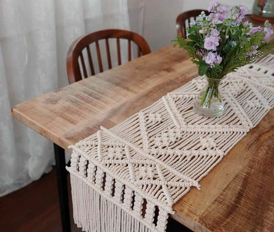 Bohemian Table Runner, with Tassels