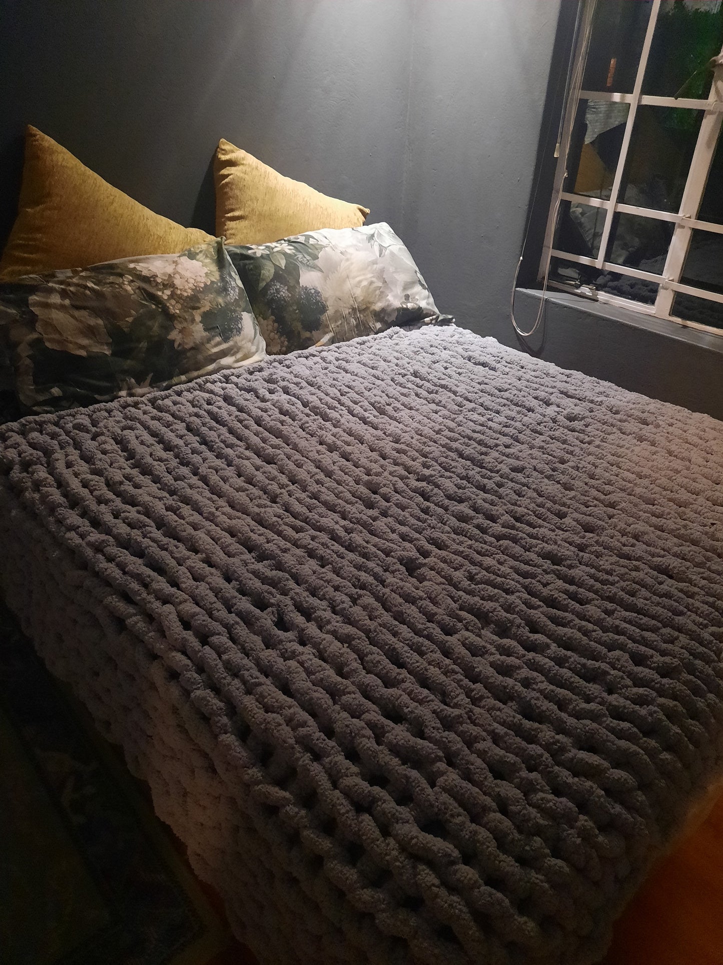 Luxurious Chunky Knitted Blanket, Custom made for You.