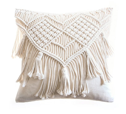 Handwoven Boho Macrame Pillowcases - Great Colors & Shapes