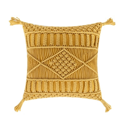 Hand Woven Cushion Covers With Tassels - Gorgeous Colors to Choose From!